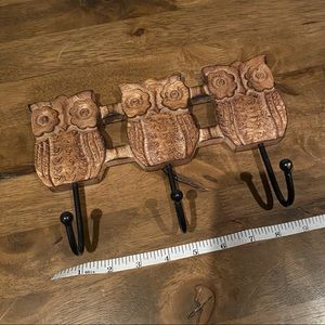 Wood Owl Hooks